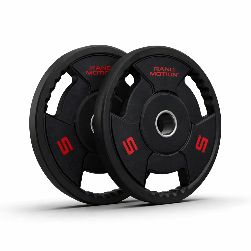 Rapid Motion Urethane Tri-Grip Olympic Weight Plates