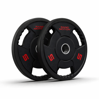 Rapid Motion Urethane Tri-Grip Olympic Weight Plates