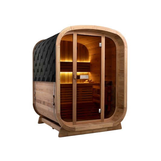 Ritual™ 3 Person Glass Front Outdoor Finnish Sauna