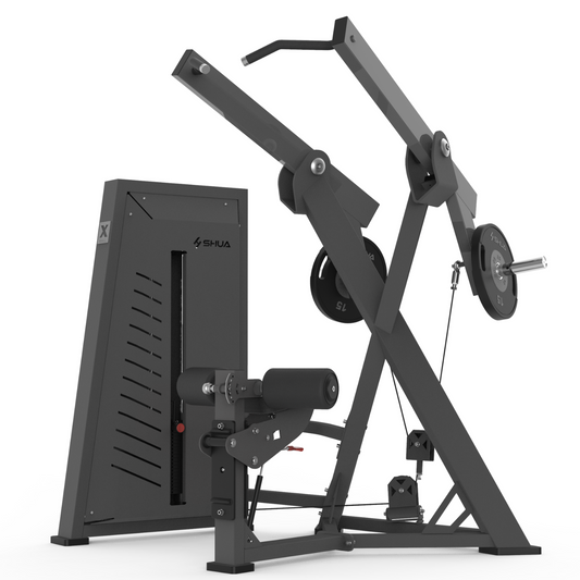 Shua G7704 Commercial ISO Lateral Front Lat Pulldown (Hybrid Plate+Pin Loaded)