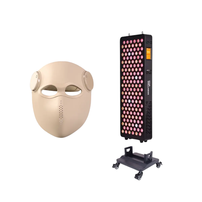 Core Red Light Therapy Panel with Floor Stand & LED Face Mask Bundle