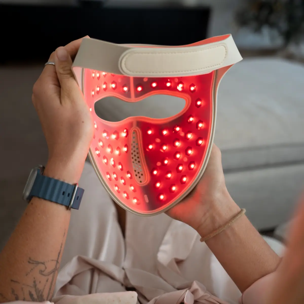 Core Red Light Therapy Panel with Floor Stand & LED Face Mask Bundle