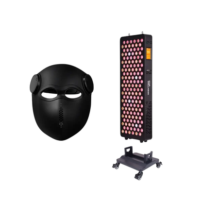 Core Red Light Therapy Panel with Floor Stand & LED Face Mask Bundle