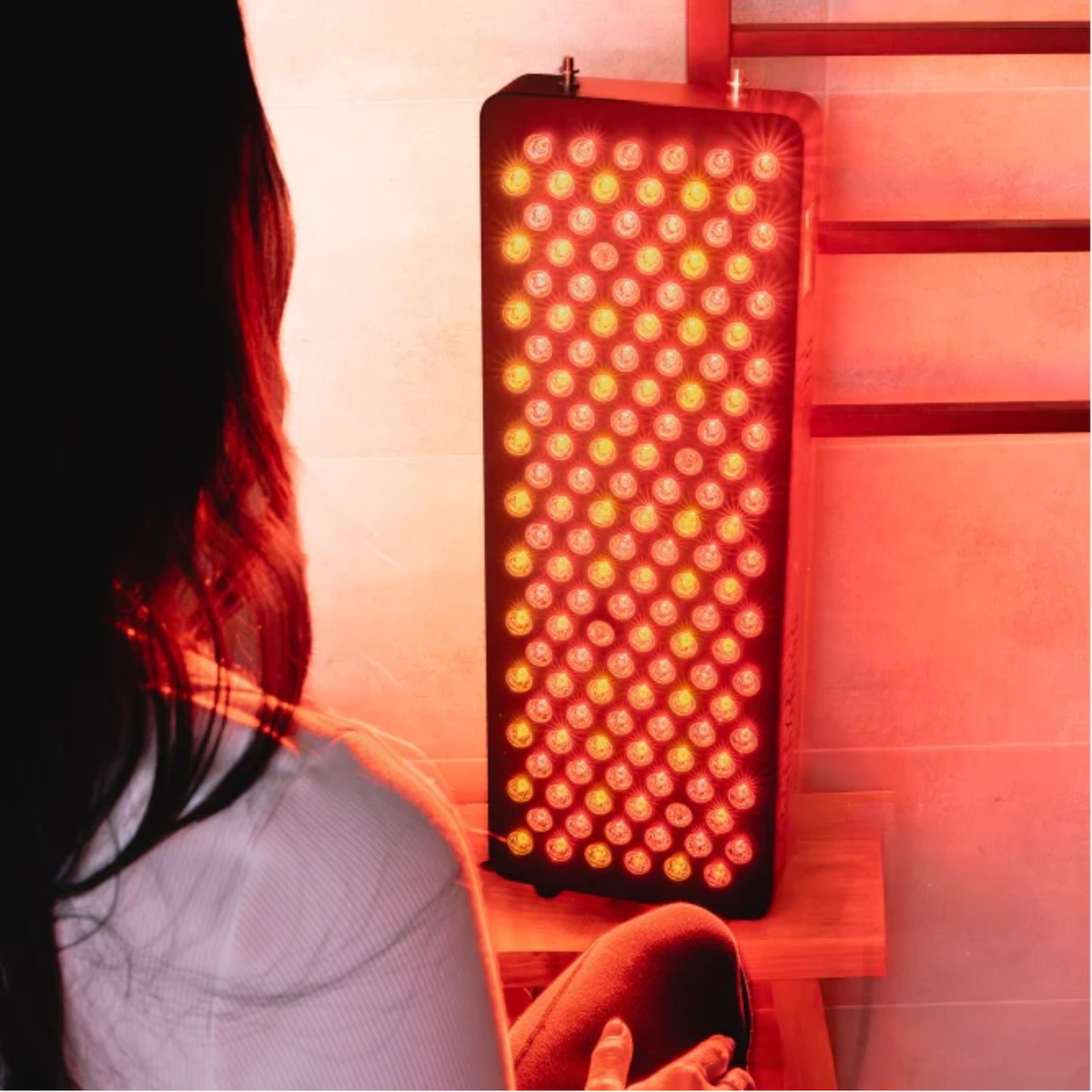 Core Red Light Therapy Panel with Floor Stand & LED Face Mask Bundle