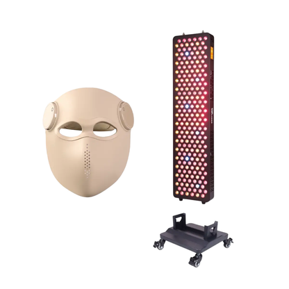 Luma Red Light Therapy Panel with Floor Stand & LED Face Mask Bundle