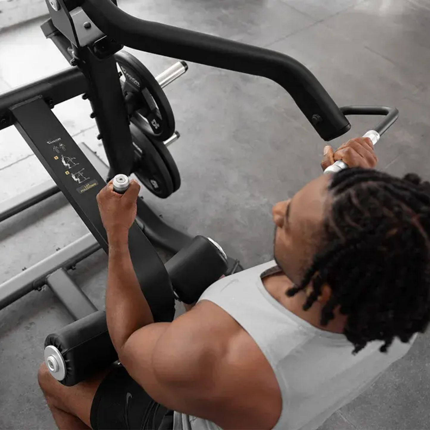 Vision Fitness Lat Pulldown - Plate Loaded