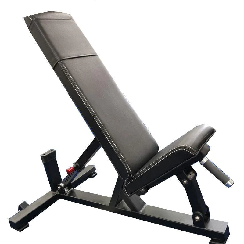 Muscle Motion XRFW2028 Commercial Adjustable Flat Incline Bench (RATING CERTIFIED)-Gym Direct