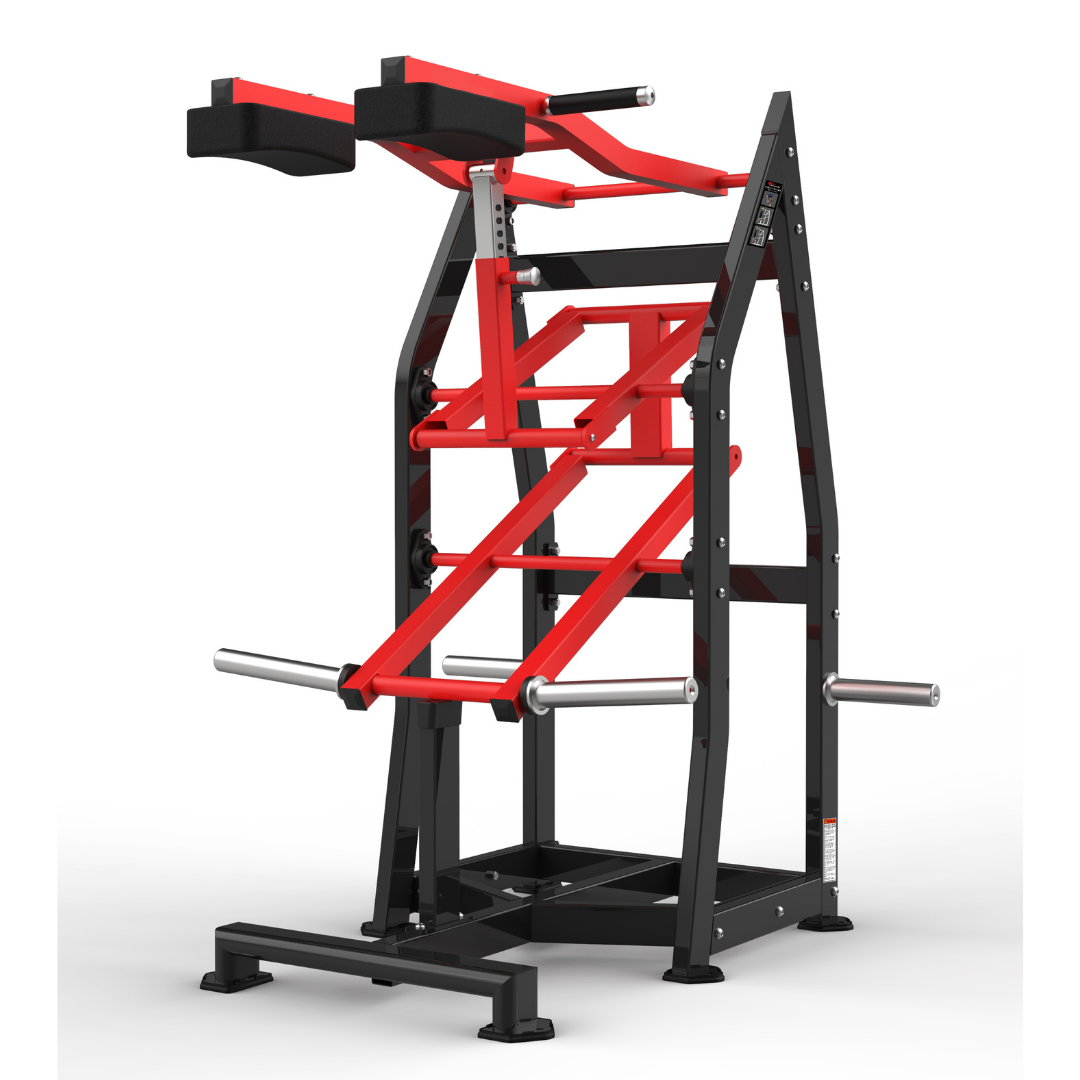 Muscle Motion XRHS1020 Commercial Plate Loaded Standing Calf Raise-Gym Direct