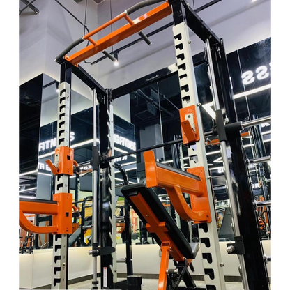 Realleader USA XRHS1027C Commercial counter -balance Smith Machine Squat Rack Combo-Gym Direct