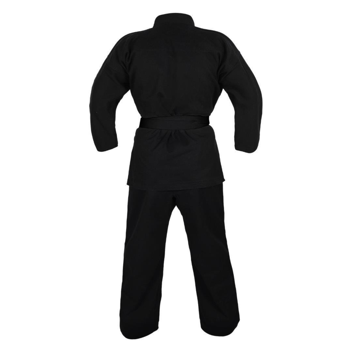 Yamaski Gold Deluxe Brushed Canvas Karate Uniform Black - 14oz
