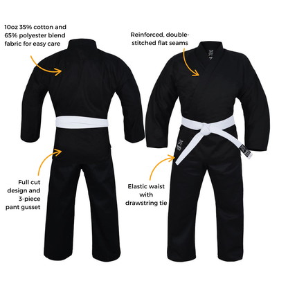Yamasaki Pro Black Karate Uniform (10oz)