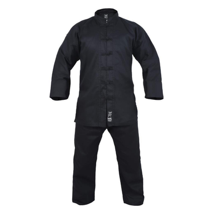 Yamasaki Kung Fu Uniform (Black Trim) - 10Oz