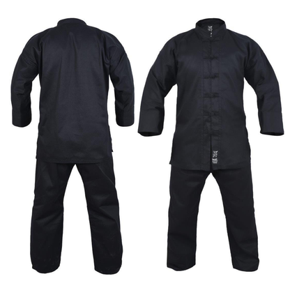 Yamasaki Kung Fu Uniform (Black Trim) - 10Oz