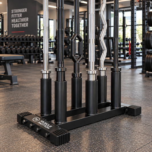 Muscle Motion Olympic Vertical 6 Bar Barbell Holder