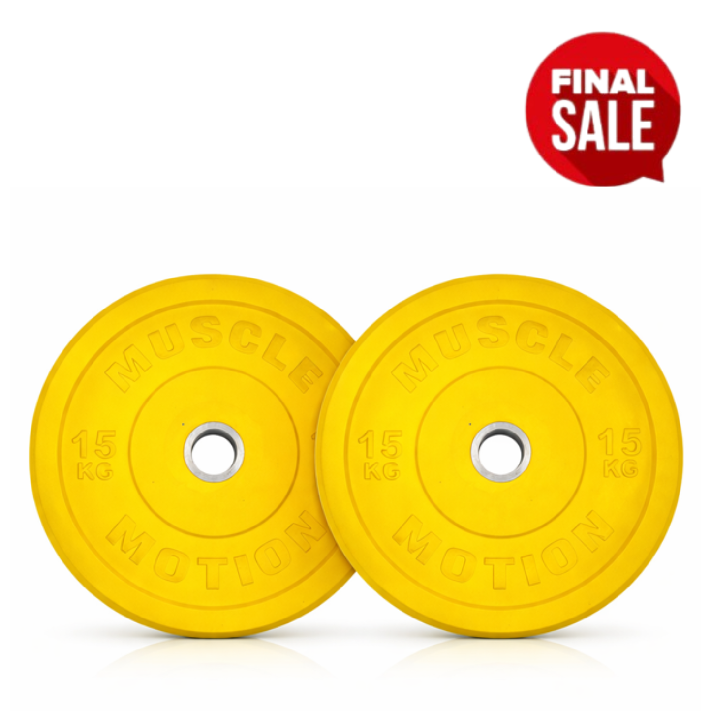 Muscle Motion Pro Club Colour Bumper Plates -15kg (Pair)