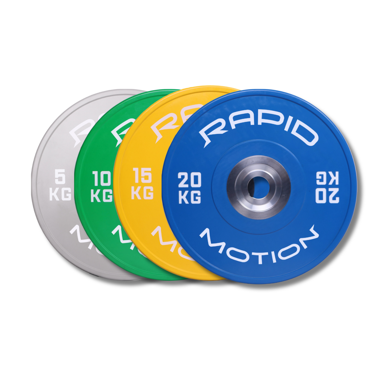 Rapid Motion Olympic Colour Bumper Plates Package