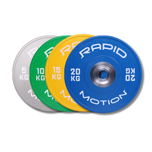 -Coloured Bumper Plate Package-Gym Direct