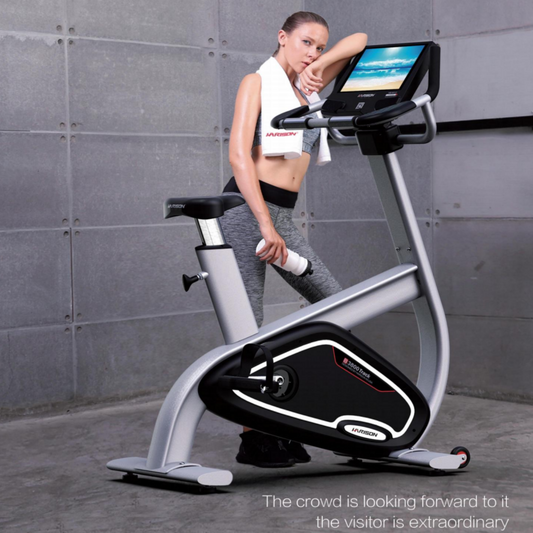 Harison HR-B3800TRACK Luxury Commercial Electromagnetic Resistance Upright Exercise Bike