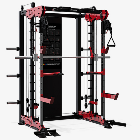 Harison Discover HR-G30816 Plate Loaded Cable Functional Trainer + Smith Machine + Squat Rack