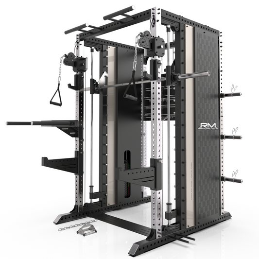 RMC GRAVIX Commercial RM9 Multi-Functional Trainer Power Rack + Smith Machine + Functional All-In-One