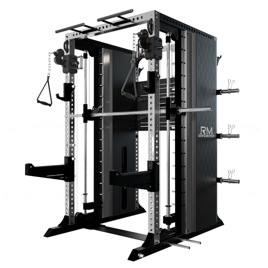 RMC Gravix RM9 Commercial Smith Machine Power Rack Functional Trainer (All-in-One)