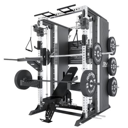 RMC GRAVIX Commercial RM9 Multi-Functional Trainer Power Rack + Smith Machine + Functional All-In-One Package 1