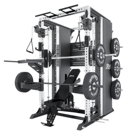 RMC GRAVIX Commercial RM9 Multi-Functional Trainer Power Rack + Smith Machine + Functional All-In-One Package 1