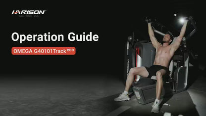 Harison Omega Series HR-G40101 Track Smart Digital Resistance Seated Shoulder and Chest Press