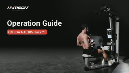 Harison Omega Series HR-G40105 Track Smart Digital Resistance Lat Pulldown and Seated Row - Dual Function