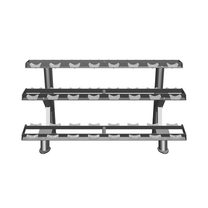 RMC Commercial Dumbbell Rack 3 Tier - 12 Pairs - VOLTZ Series