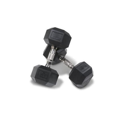 Rubber Hex Dumbbell + Rack Package - 10-40kg-Rubber Hex Dumbbell Package-Gym Direct