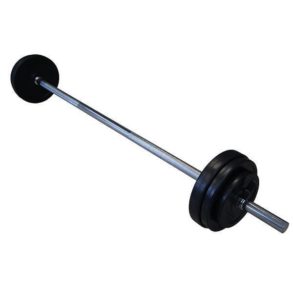 23.5kg Aerobic Barbell Pump Set (Package)-Standard Barbell + Rubber Plates Package-Gym Direct