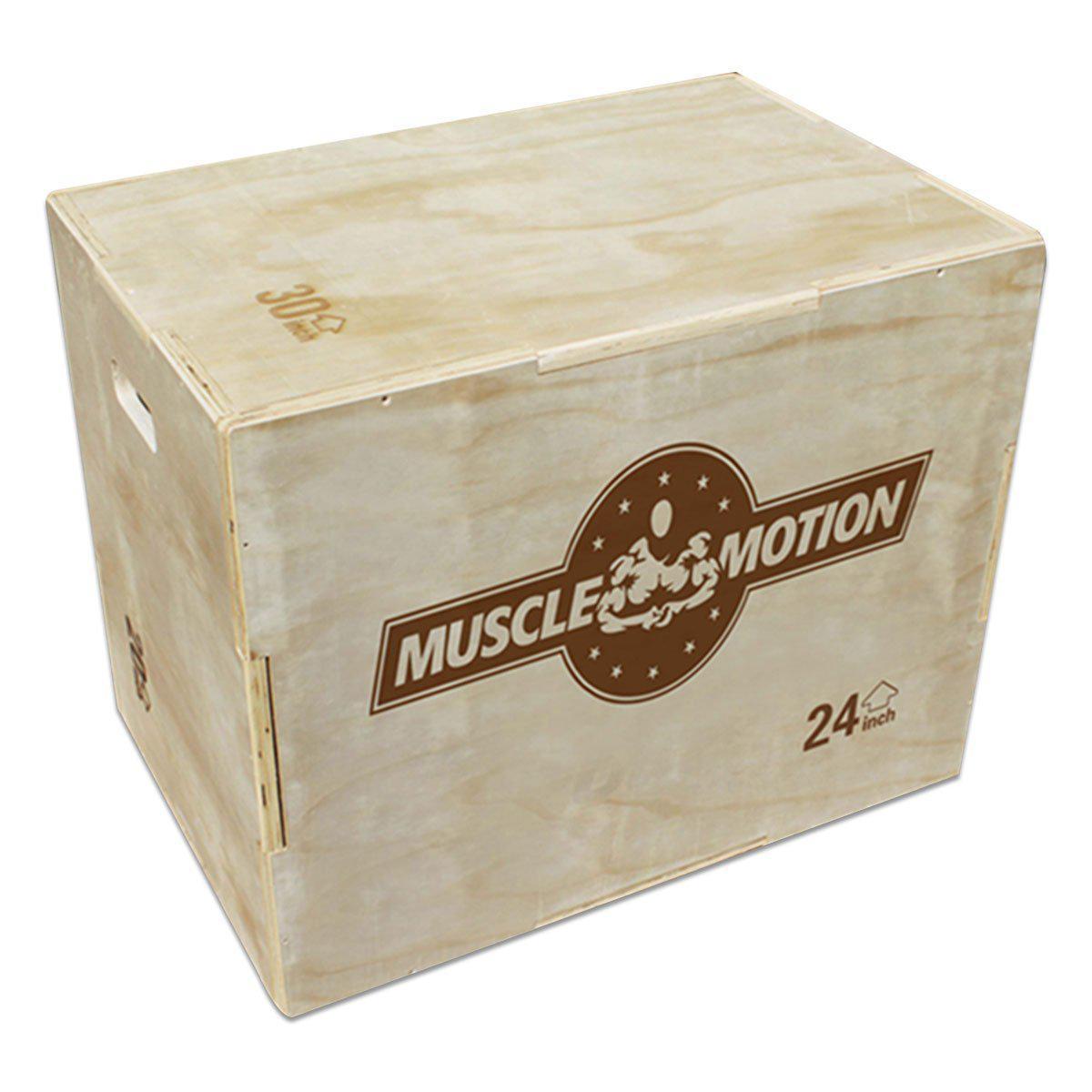 Wooden Plyo Boxes For Box Jumps - Natural Wood Finish-Plyometric Boxes-Gym Direct
