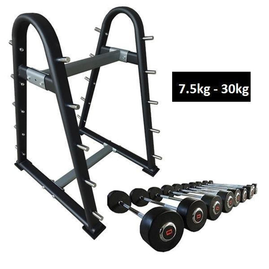-Fixed Barbell/Curl Bar Sets-Gym Direct