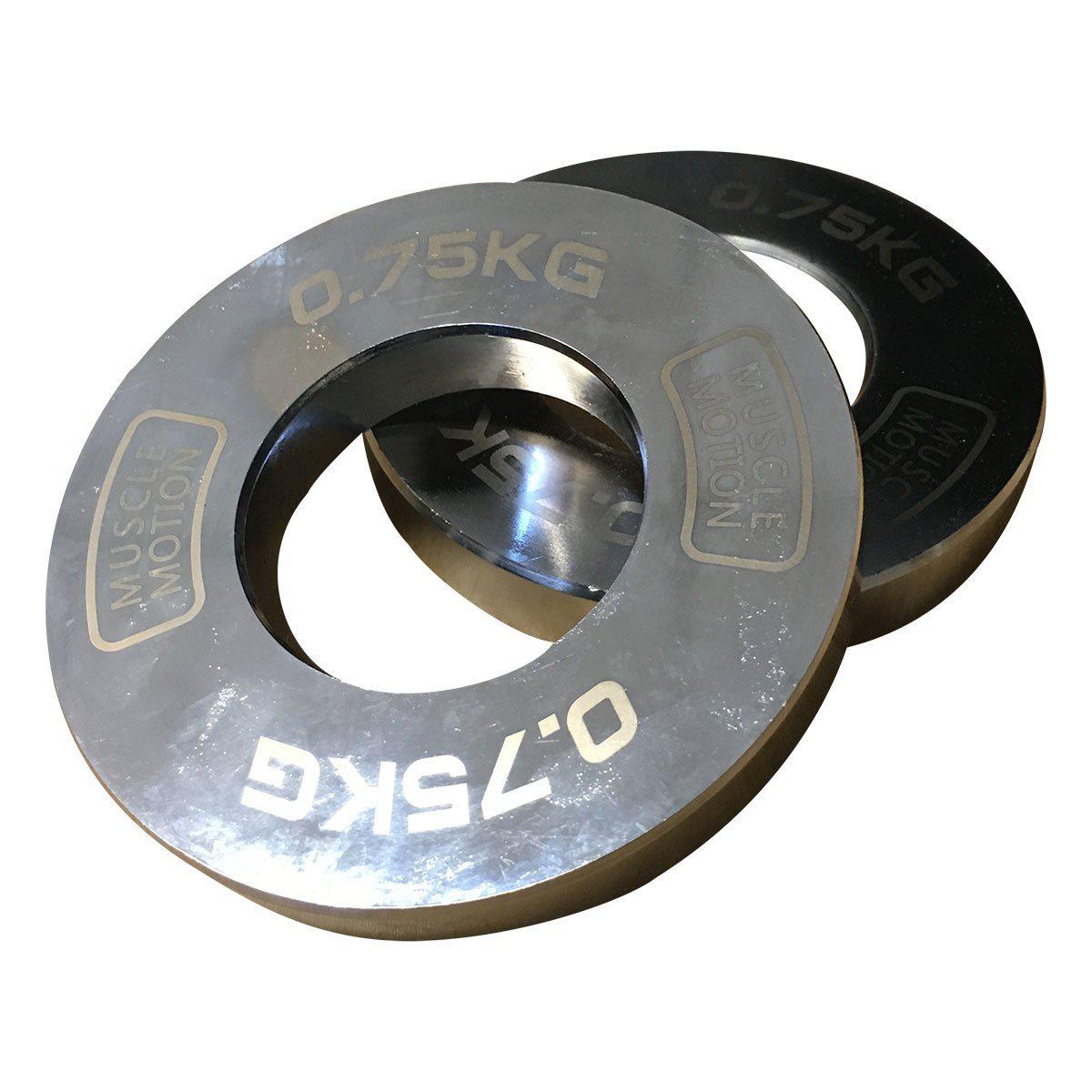 Muscle Motion Chrome Metric Fractional Weight Plate Set