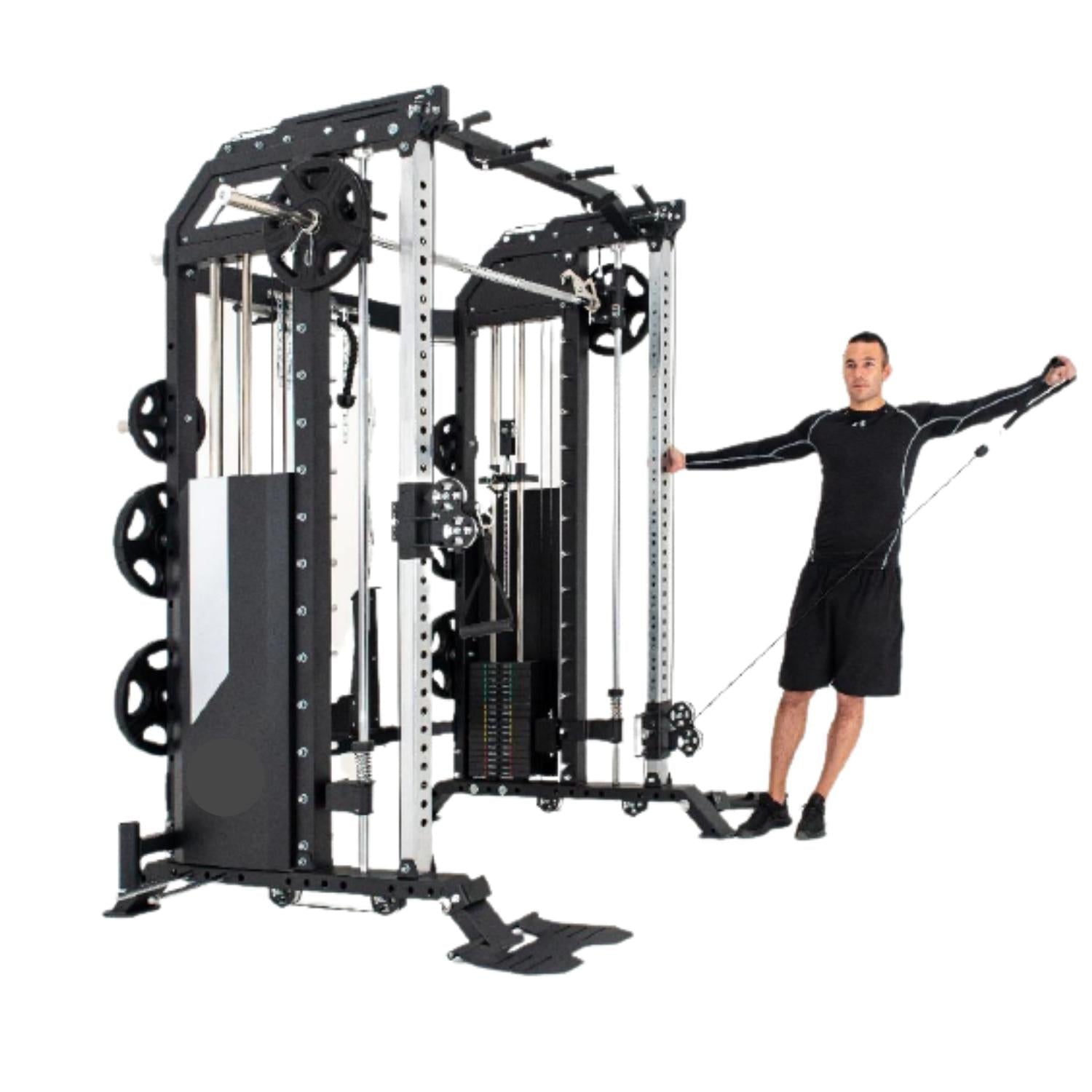 FT1009 Rapid Motion Commercial Smith Machine Power Rack and