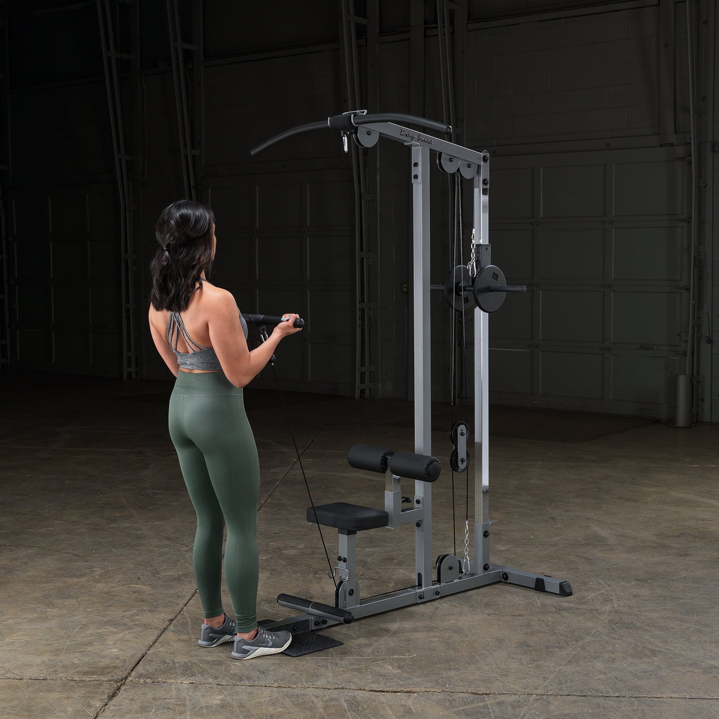 Body Solid Pro Lat Pulldown Low Row Machine (Plate Loaded) - GLM83-Gym Direct