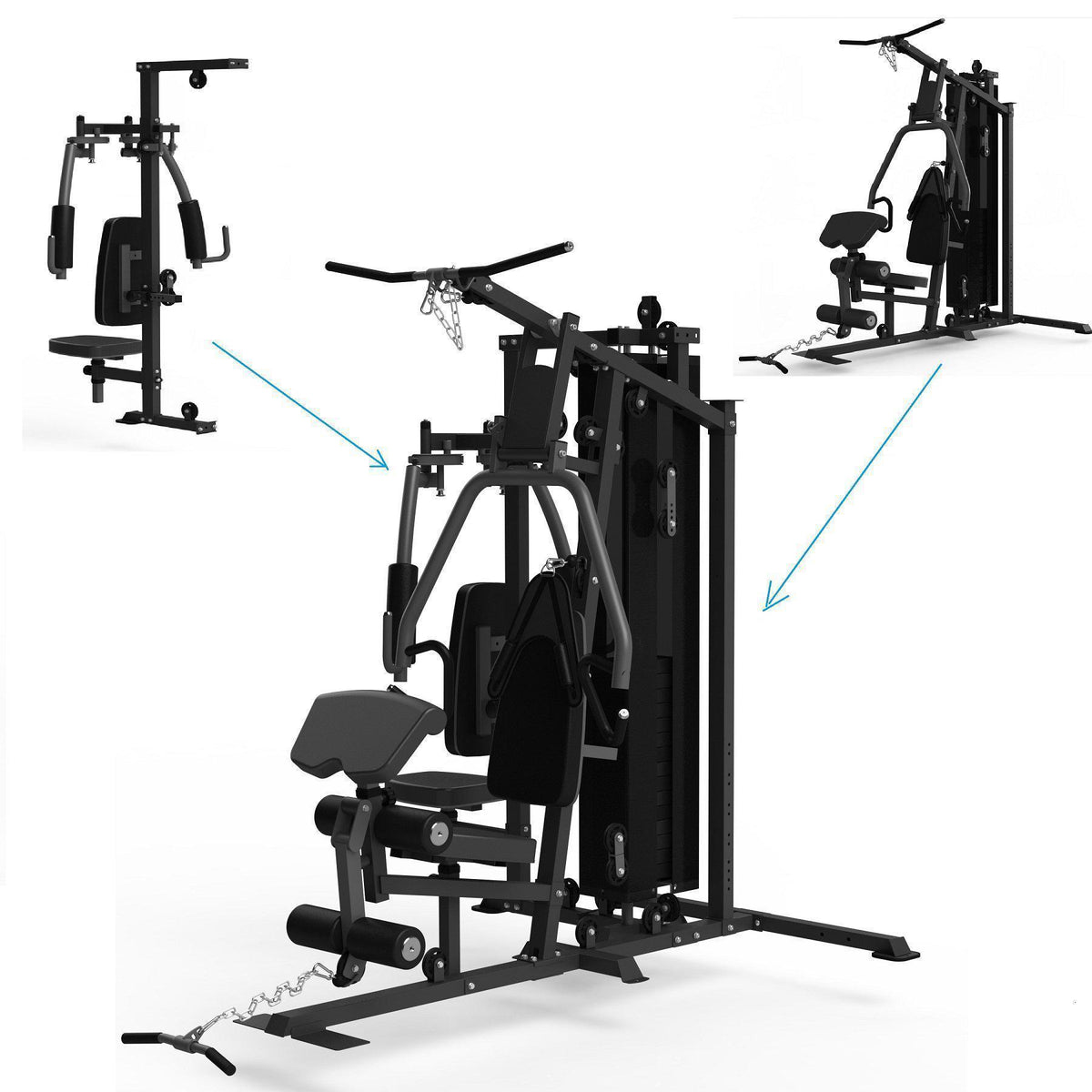 Muscle Motion MSG1000AC Light Commercial 2 Station Gym