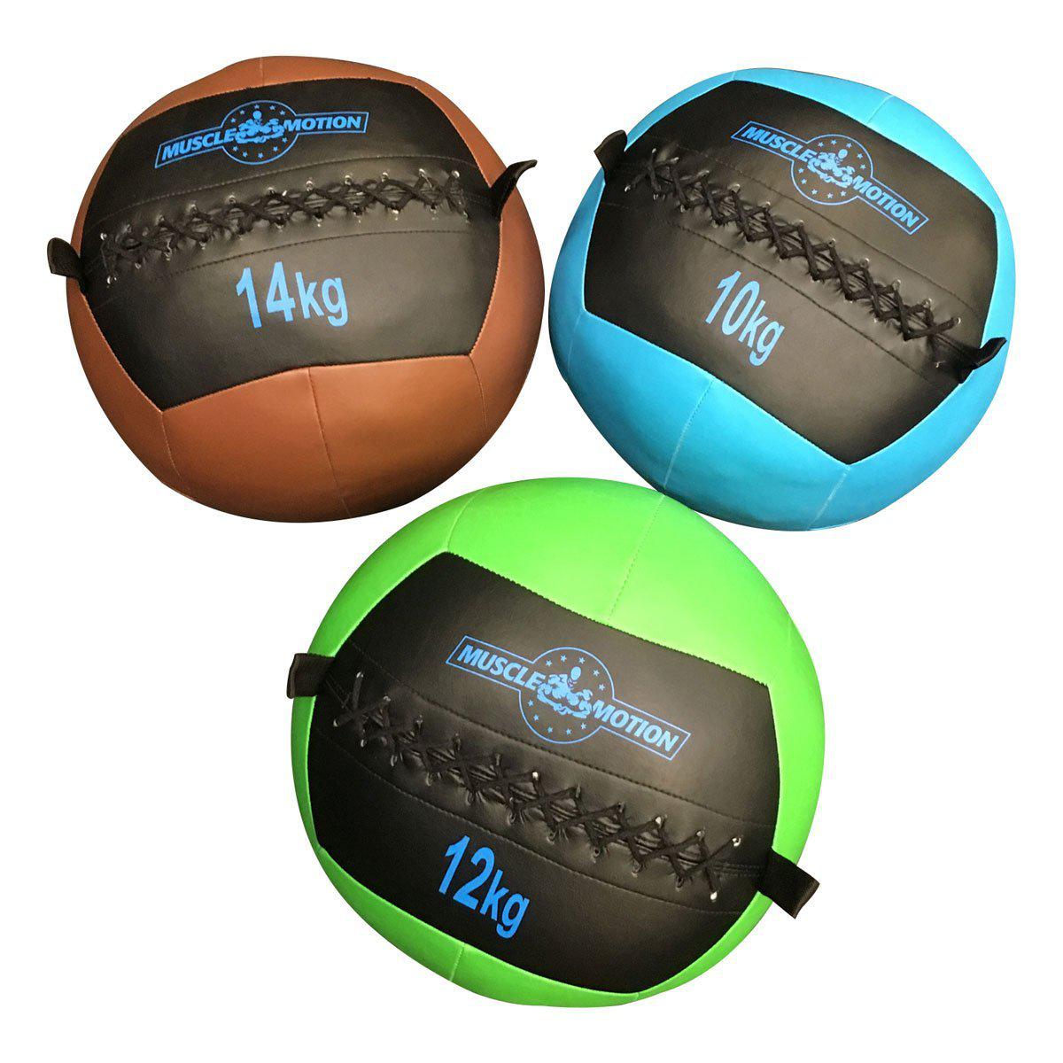 Muscle Motion Wall Ball 10 to 14kg Package-Wall Ball Package-Gym Direct