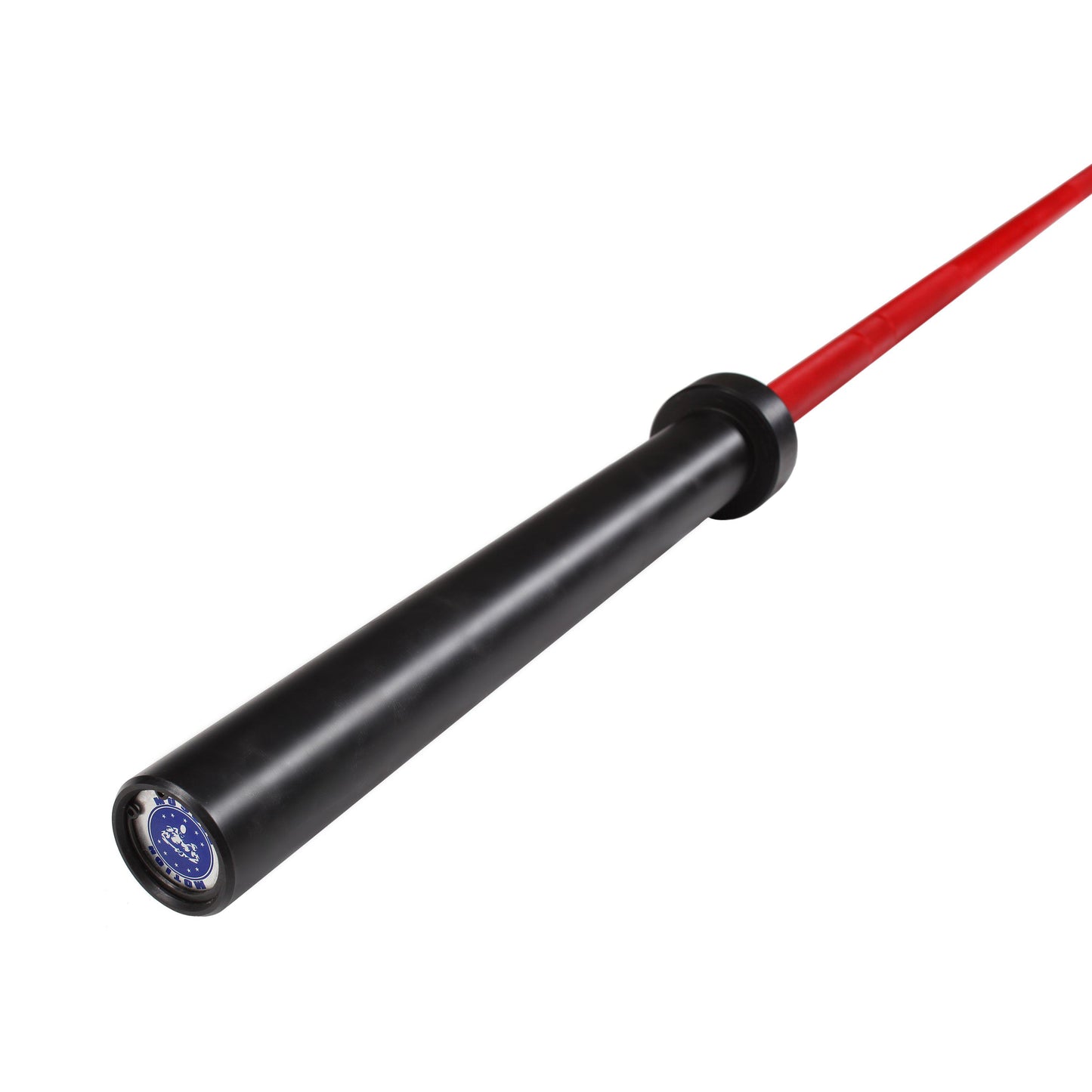MUSCLE MOTION 15kg Cerakote Red Olympic Barbell-Olympic Size Barbell-Gym Direct