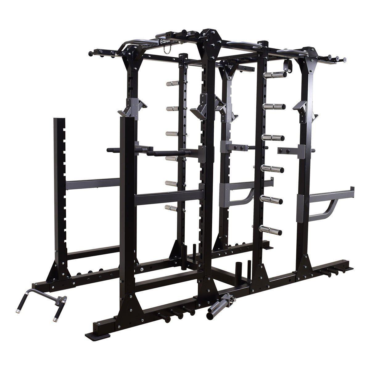 MM 8-GEN Commercial 2 Station Power Squat Rack W Storage-Commercial Power Rack-Gym Direct