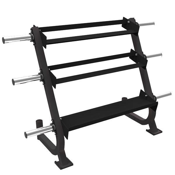 All in One 3 tier rack for dumbbell kettlebell weight bar-Dumbbell and Kettlebell Racks-Gym Direct