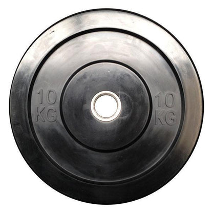 -Budget Black Bumper Plates-Gym Direct