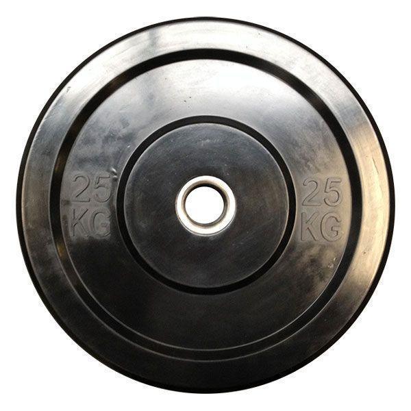 -Budget Black Bumper Plate Package-Gym Direct