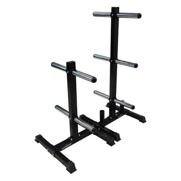Combined Bumper Plate Rack and Barbell Storage-Weight Plate Racks-Gym Direct