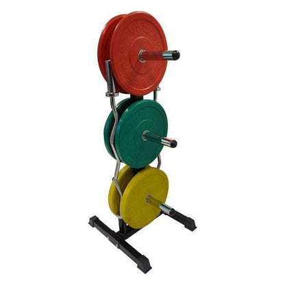 Combined Bumper Plate Rack and Barbell Storage-Weight Plate Racks-Gym Direct