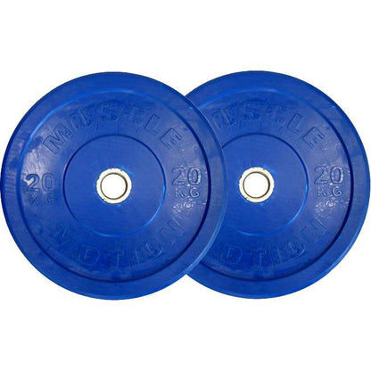 -Coloured Bumper Plate Package-Gym Direct