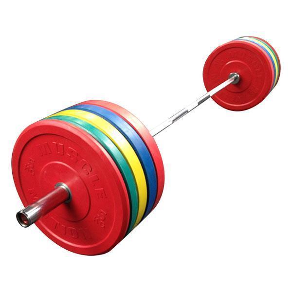 -Coloured Bumper Plate Package-Gym Direct