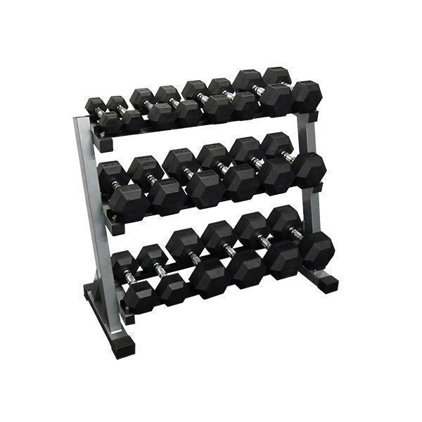 Dumbbell Rack with 3 Tier Shelf perfect for Dumbbell Storage-Dumbbell Racks-Gym Direct