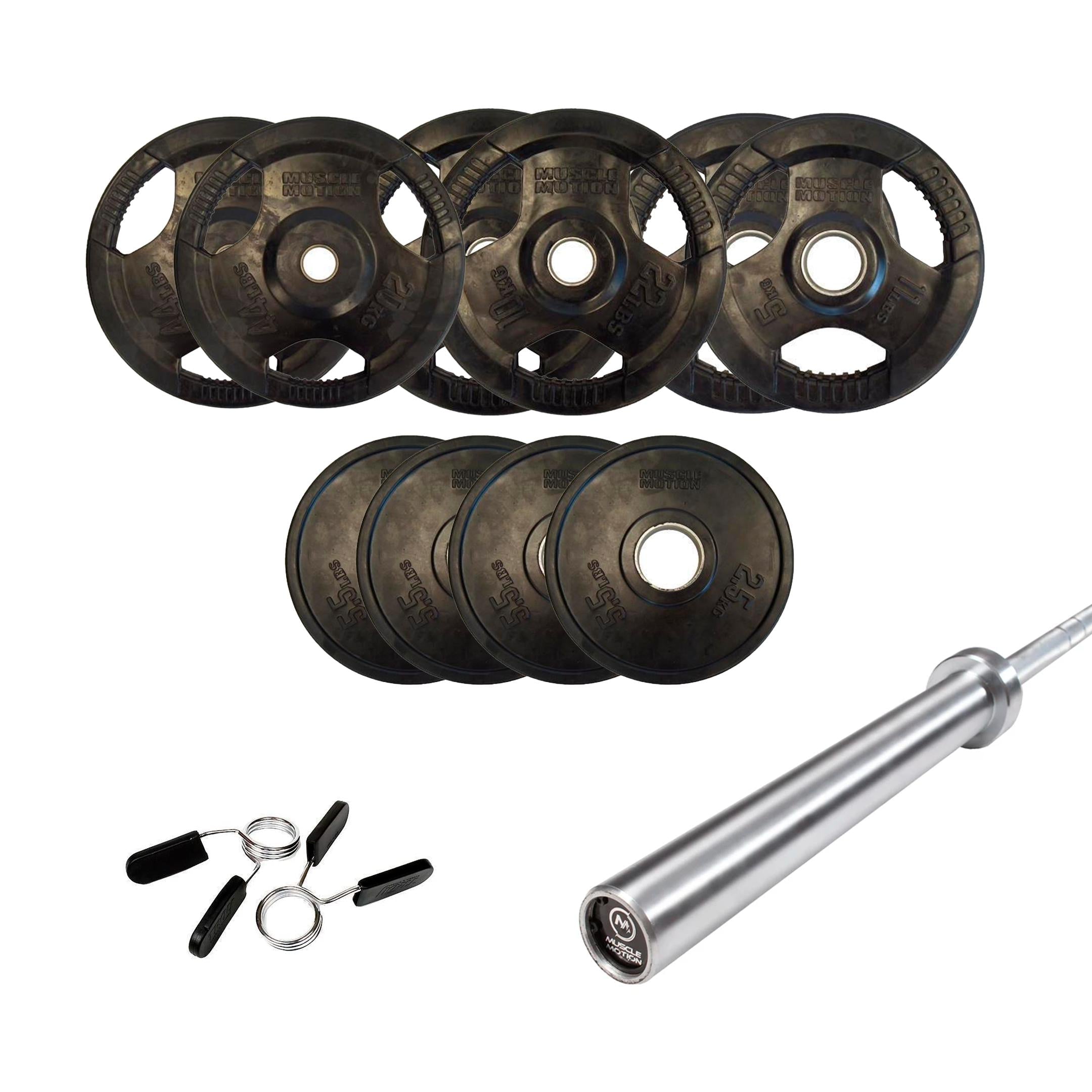 Olympic cheap barbell set